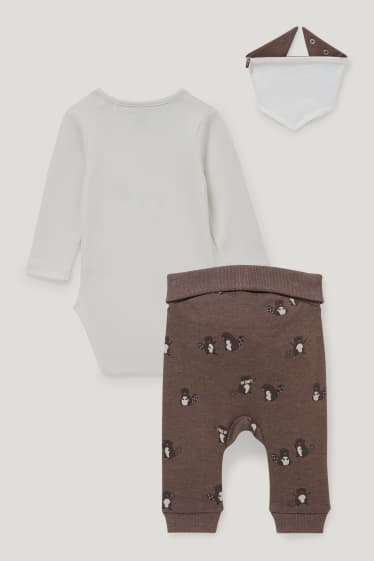 Baby Boys - Babyoutfit - 3-delig - crème wit