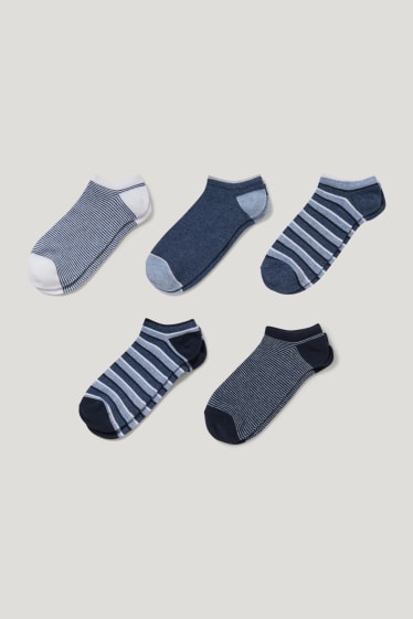 Bambini: - Confezione da 5 - calzini corti - blu