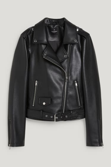 Clockhouse Girls - CLOCKHOUSE - biker jacket - faux leather - black