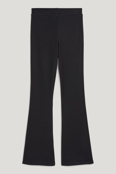Clockhouse Girls - CLOCKHOUSE - jersey trousers - flared - black