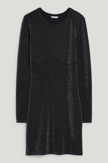 Clockhouse Girls - CLOCKHOUSE - vestito - effetto brillante - nero