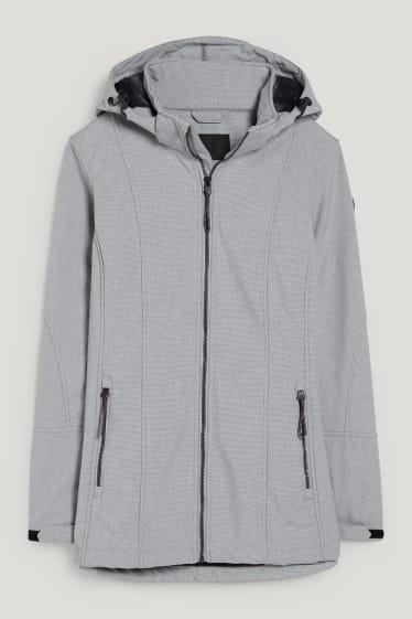 Femmes - Veste souple à capuche - blanc