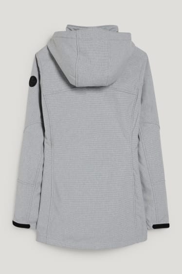 Femmes - Veste souple à capuche - blanc