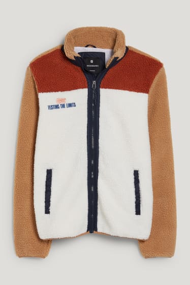 Clockhouse homme - CLOCKHOUSE - veste en peluche - blanc crème