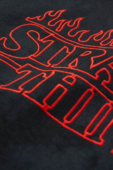 Bambine: - Stranger Things - vestito di felpa - nero