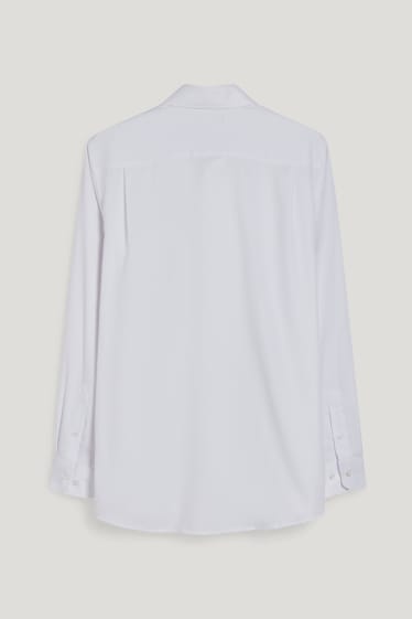 Uomo - Camicia business - regular fit - collo all'italiana - bianco