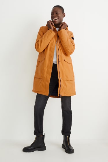 Donna - Giacca impermeabile con cappuccio - Toffee