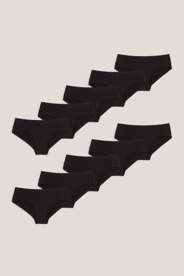 Mujer - Pack de 10 - hipster - negro