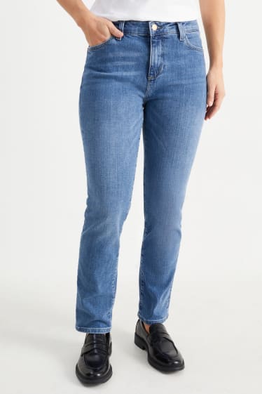 Dames - Slim jeans - mid waist - LYCRA® - jeansblauw