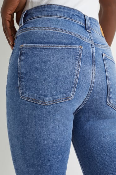 Dames - Slim jeans - mid waist - LYCRA® - jeansblauw