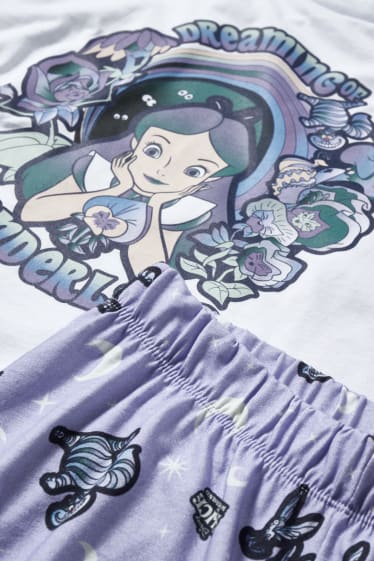 Esclusiva online - CLOCKHOUSE - pigiama - Alice nel paese delle meraviglie - lilla