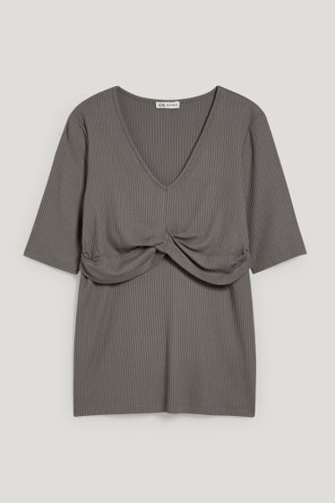 Damen - Still-T-Shirt - taupe