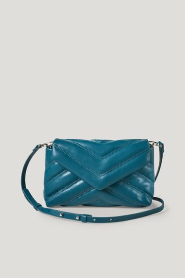 Donna - Borsa a tracolla piccola - similpelle - verde