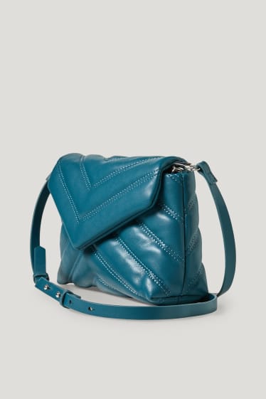 Donna - Borsa a tracolla piccola - similpelle - verde