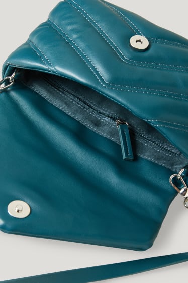 Donna - Borsa a tracolla piccola - similpelle - verde
