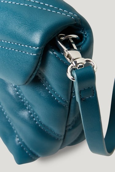 Donna - Borsa a tracolla piccola - similpelle - verde