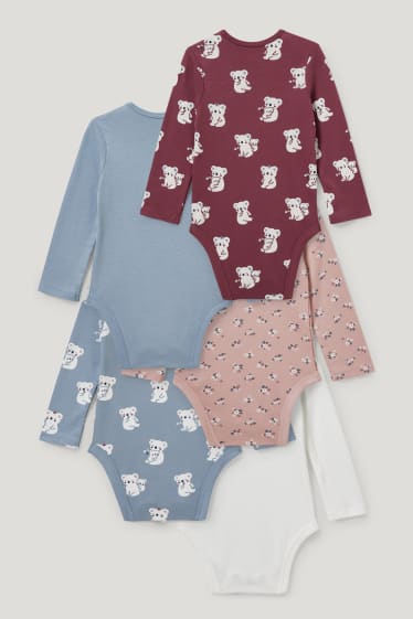 Miminka holky - Multipack 5 ks - body pro miminka - modrá