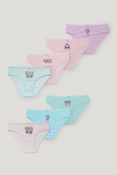 Toddler Girls - Multipack 7 buc. - L.O.L. Surprise - chiloți - verde mentă