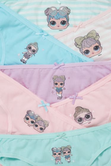 Toddler Girls - Multipack 7 buc. - L.O.L. Surprise - chiloți - verde mentă