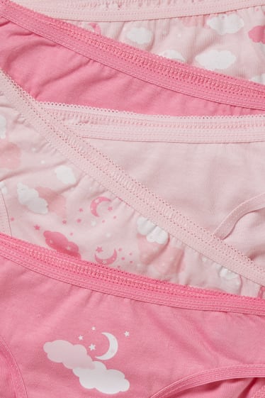 Filles - Lot de 5 - culottes - rose