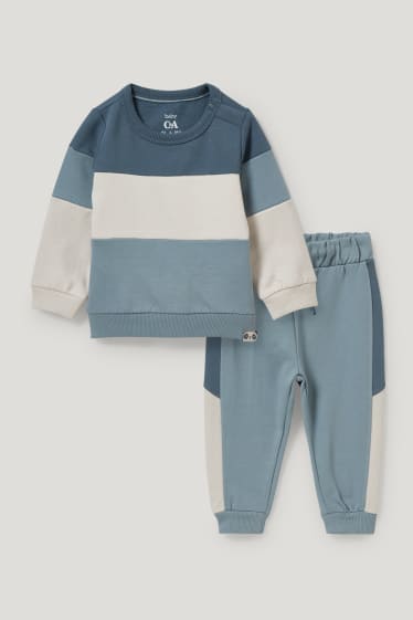 Bébé garçons - Ensemble bébé - 2 pièces - bleu  / gris foncé