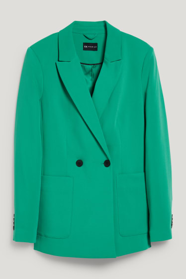 Damen - Blazer mit Schulterpolstern - recycelt - grün