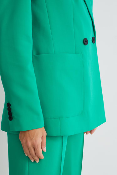 Damen - Blazer mit Schulterpolstern - recycelt - grün