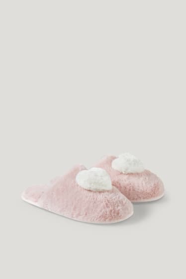 Clockhouse Girls - CLOCKHOUSE - pantofole in ecopelliccia - rosa
