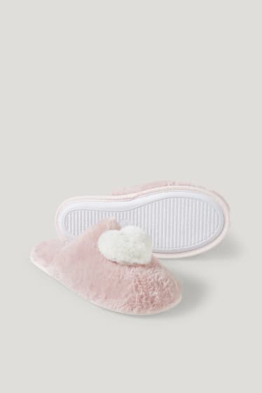 Clockhouse Girls - CLOCKHOUSE - pantofole in ecopelliccia - rosa