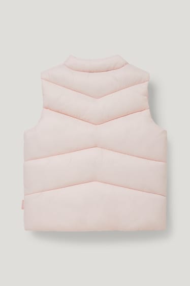 Baby Girls - Vestă matlasată bebeluși - roz