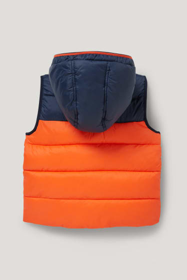 Garçons - Doudoune sans manches à capuche - orange