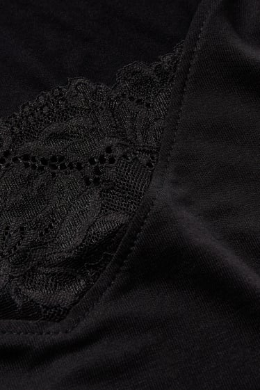 Damen - Nachthemd - schwarz