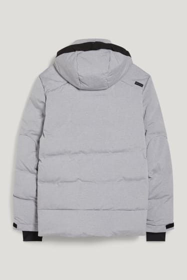 Hommes - Veste de ski à capuche - gris