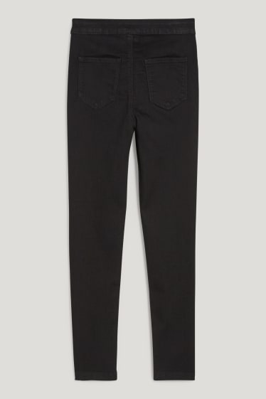 Filles - Jegging jean - noir