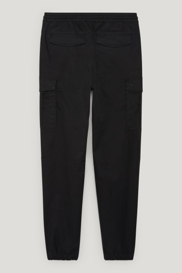 Pánské - Cargo kalhoty - regular fit - LYCRA® - černá
