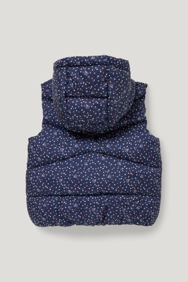 Toddler Girls - Giubbino trapuntato con cappuccio - a poist - blu scuro