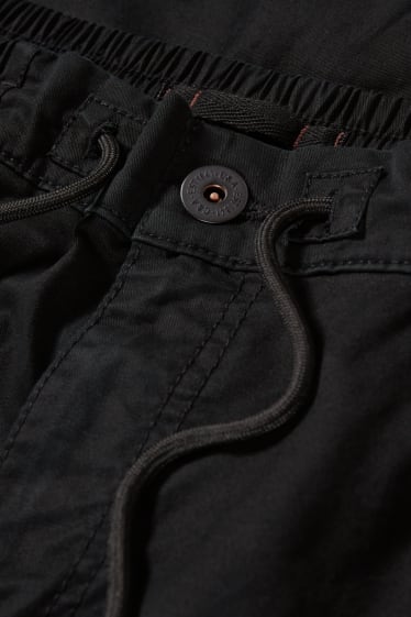 Pánské - Cargo kalhoty - regular fit - LYCRA® - černá
