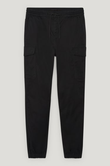 Pánské - Cargo kalhoty - regular fit - LYCRA® - černá