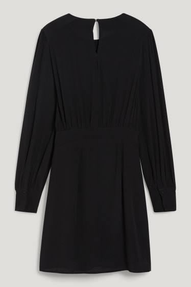 Femmes - Robe ornée d'un nœud - noir