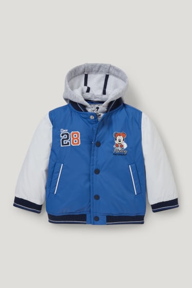 Baby Boys - Mickey Mouse - jas met capuchon - blauw
