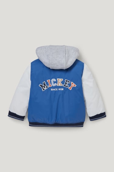 Baby Boys - Mickey Mouse - jas met capuchon - blauw