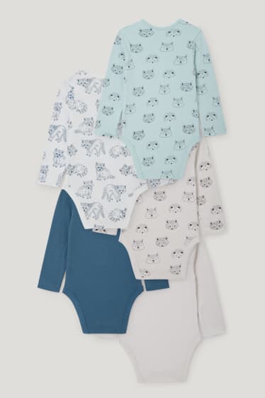 Baby Girls - Confezione da 5 - body per neonati - verde menta