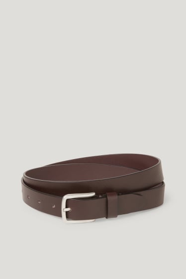 Hommes - Ceinture en cuir - marron