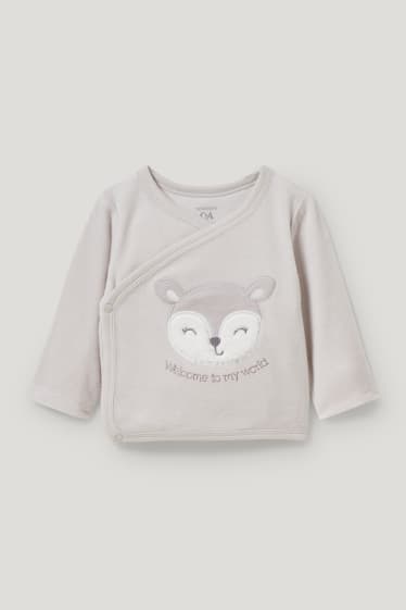 Baby Girls - Newbornoutfit - biokatoen - 2-delig - beige