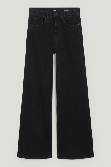 Femmes - Loose fit jean - high waist - LYCRA® - noir