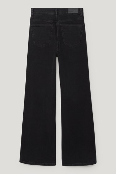 Femmes - Loose fit jean - high waist - LYCRA® - noir