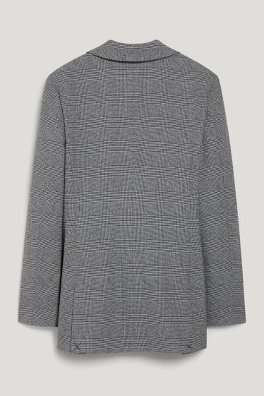 Dona - Americana - quadres - gris/negre