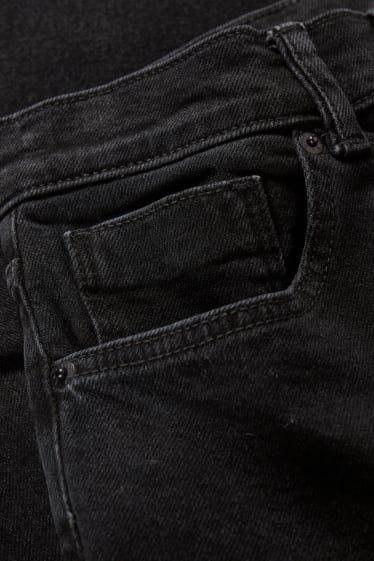 Femmes - Loose fit jean - high waist - LYCRA® - noir