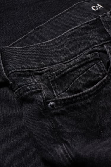 Dámské - Straight jeans - high waist - LYCRA® - černá
