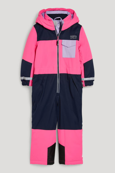 Toddler Girls - Tuta da sci con cappuccio - blu scuro